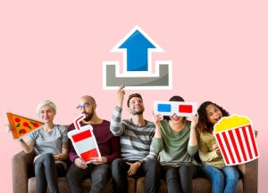 group-diverse-friends-movie-upload-concept_53876-74917-18